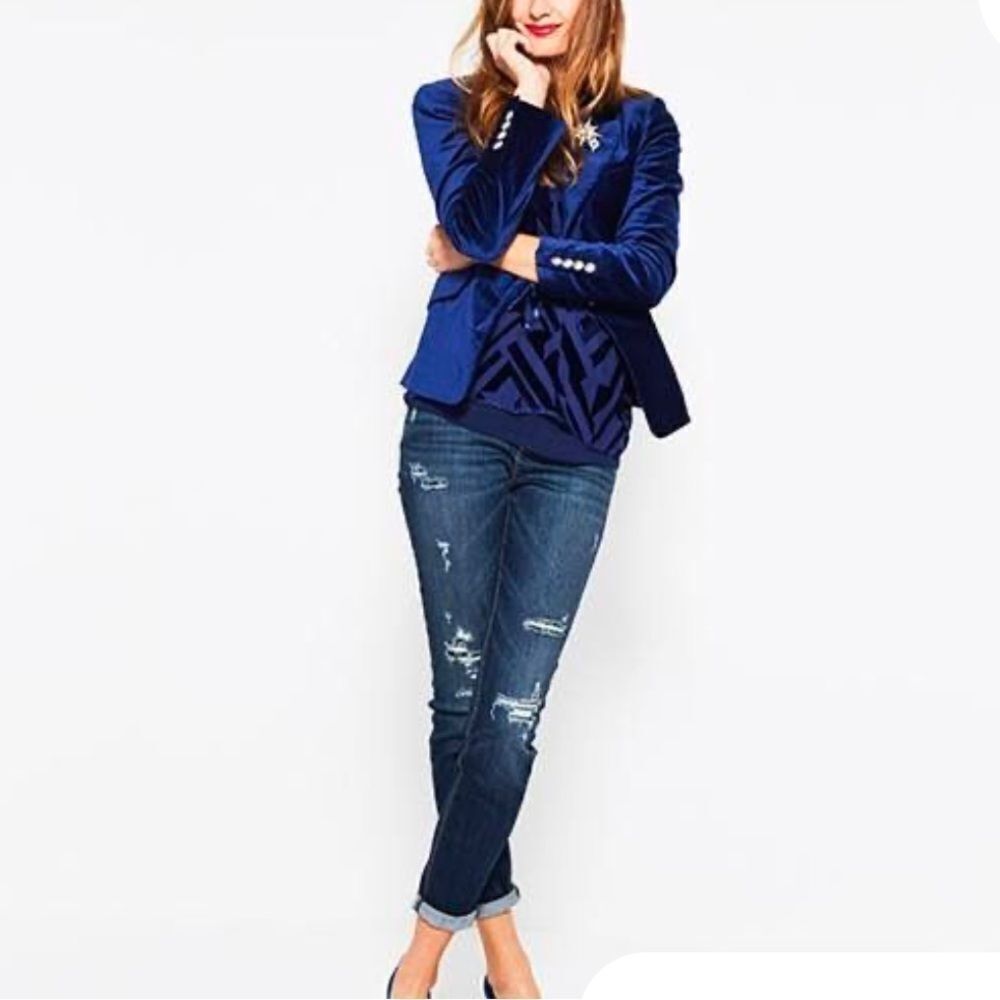 White House Black Market Distrusted Skinny Sequin Jeans